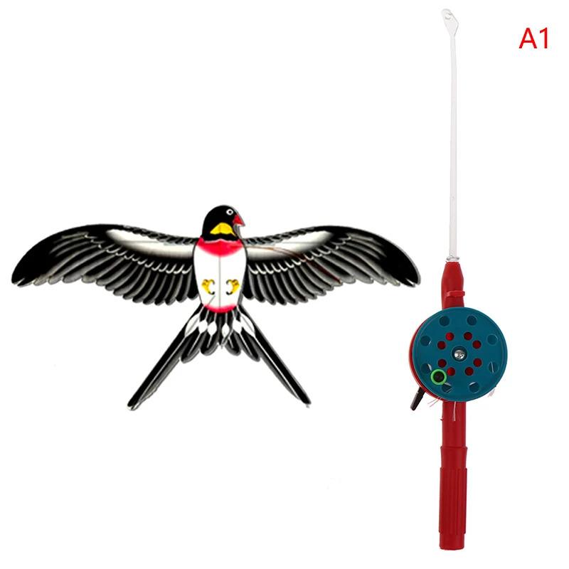 Product Introduction of Cartoon Children Kite Mini Plastic Toys Kite + 40cm Hand Brake Fishing Rod Outdoor Toys For Kids Gifts 21