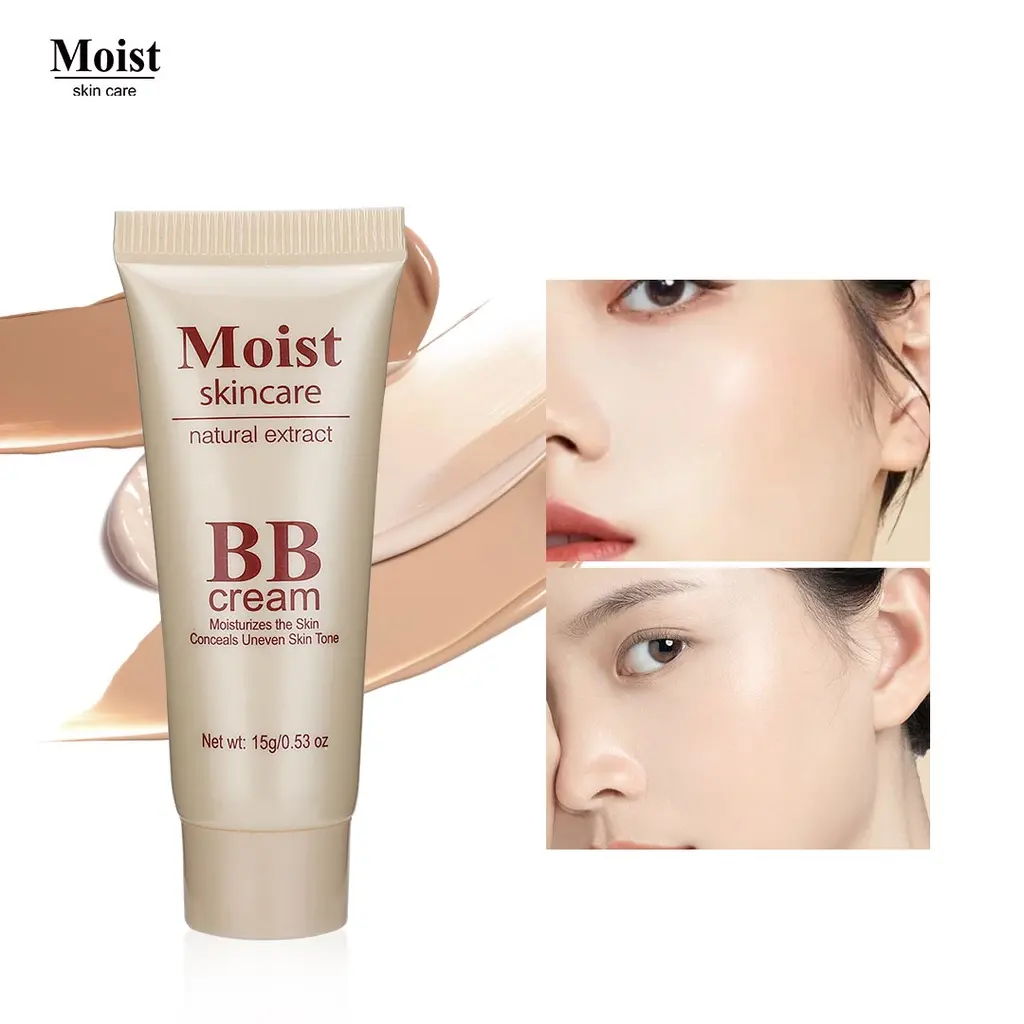 MOIST skin care BB CREAM natural extract 15 g. Concealed uneven skin tone Blemish Color Makeup Balm