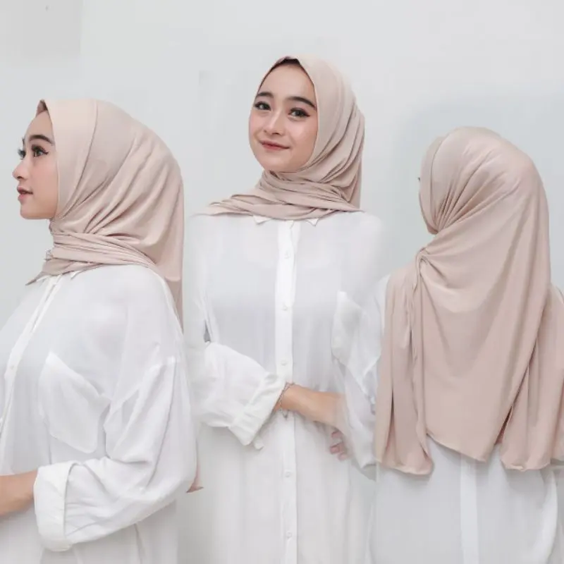PASHMINA SOFT PAD MALAY JERSY PREMIUM - Berkualitas Tinggi dan Cantik Muslim