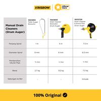 Gambar Krisbow Drain Cleaner 6mmx5m Drum Auger - Kuning dari Krisbow Official ID Kab. Bekasi 3 Tokopedia
