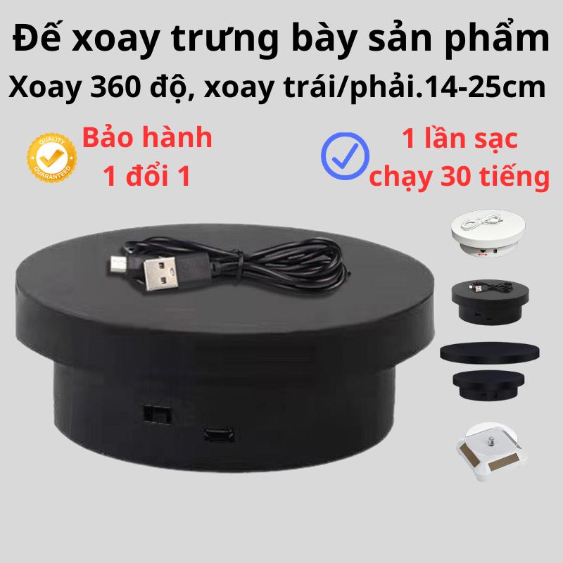 Đế xoay Bàn xoay trưng bày chụp ảnh sản phẩm quay 360 độ xoay trái phải bàn xoay live stream Bảo Hành 1 đổi 1 30 ngày.