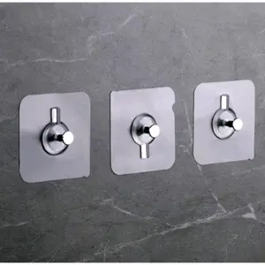 (2pcs) Tempelan Hook Paku / Gantungan Tempelan Dinding Ajaib Tanpa Bor