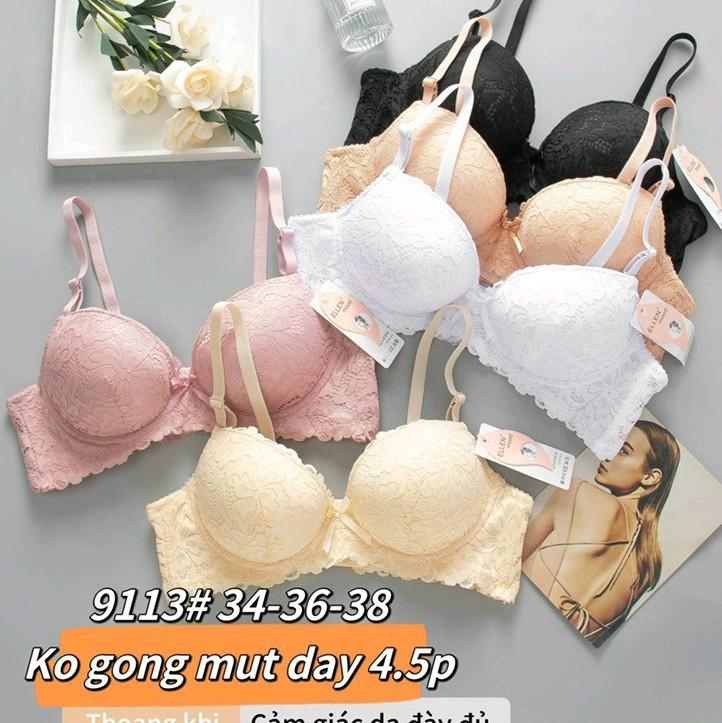 combo 3 áo nâng ko gọng mút dày Cao cấp 9113 Jean Thun Nữ Bra Top 0