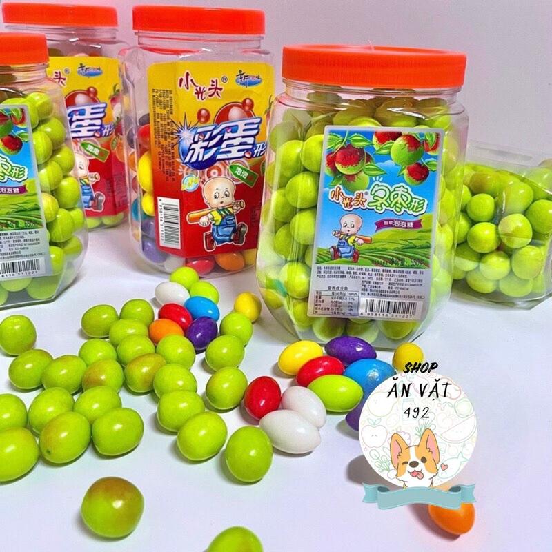 Kẹo Cao Su Nhai Hình Quả Táo Quả Nhót Sắc Màu Tuổi Thơ - Ăn Vặt 492 Shop