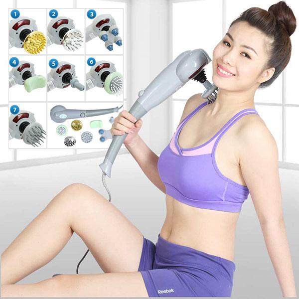 Máy Massage Cầm Tay 7 Đầu Akiko A-999 Công Nghệ Nhật Bản, Siêu Mạnh 6