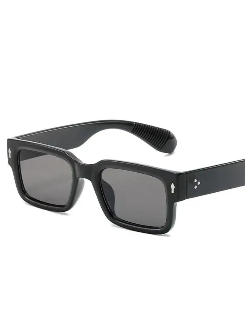 Product Introduction of Unisex Vintage Trendy Square Frame Sunglasses, Retro Casual Sunglasses for Everyday Use, Fashion Accessories for Outdoor Activities 3