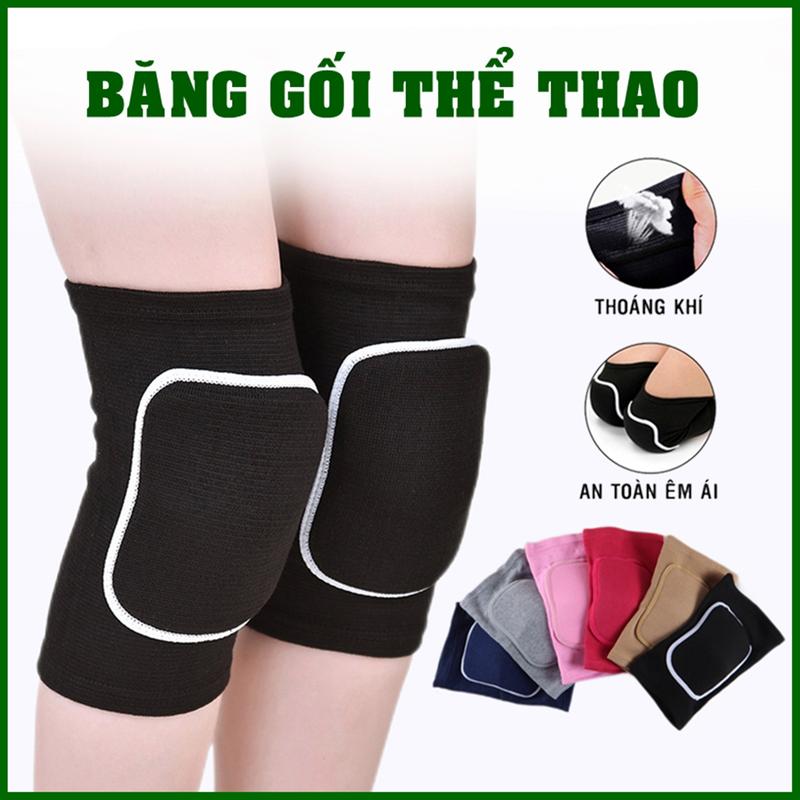 01 ĐÔI Băng Quấn Khớp Gối Giá Rẻ Tập Yoga Khiêu Vũ Bảo Vệ Đầu Gối Nam Nữ Bó Gối Thể Thao Chính Hãng Thủ Môn Đạp Xe Nhảy Dancer