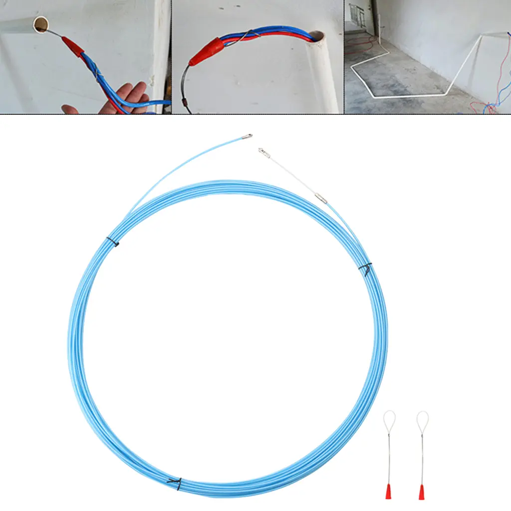 3mm Dia. Electric Cable Puller Fish Tape Reel Conduit Ducting Rodder Pulling Puller Durable Guide Device