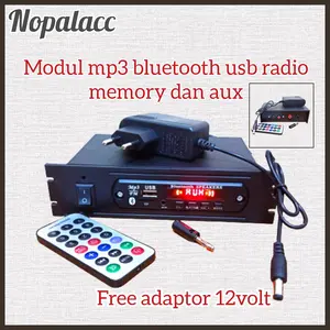 modul mp3 bluetooth rakitan 12volt / modul mp3 free adaptor Radio Remot Colokan