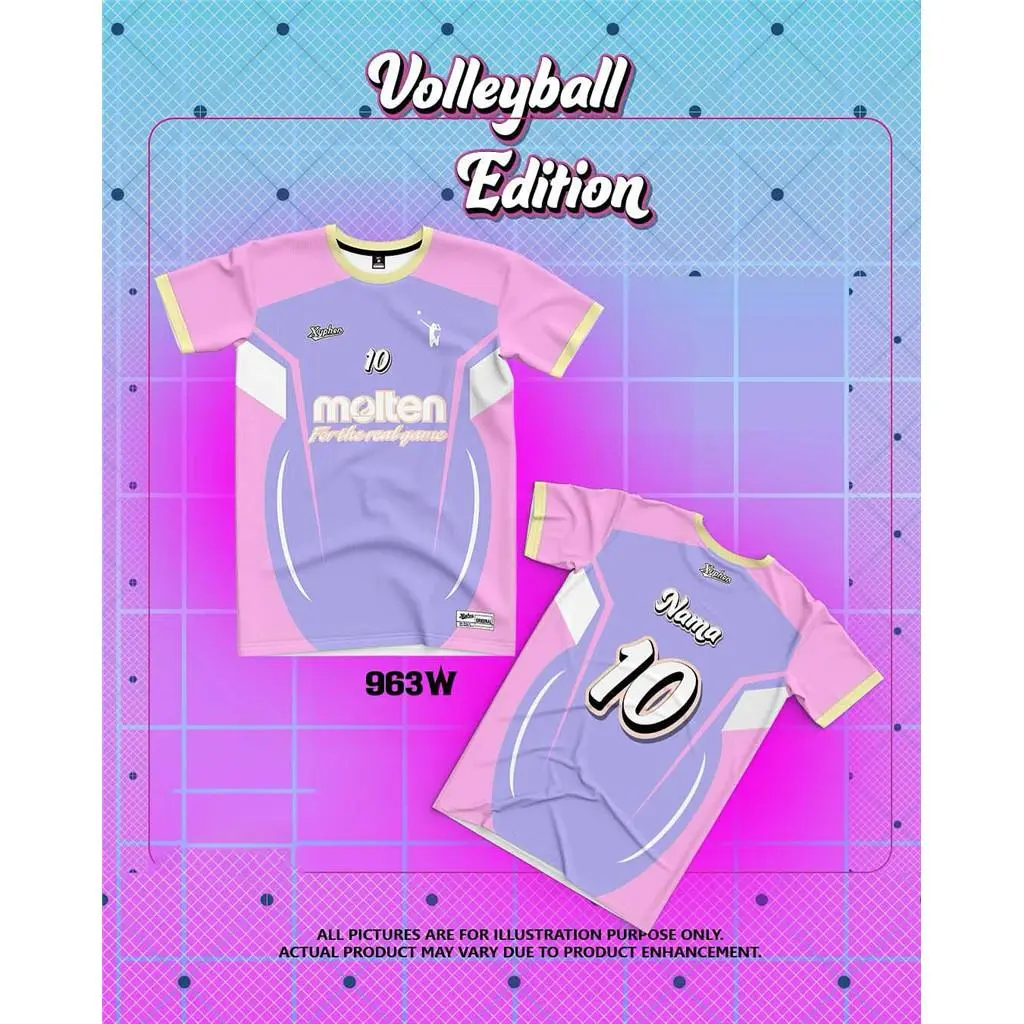 【Free Customized Name and Number】2025 New Design Volleyball Sublimation T-shirts Jersey Customized Name and Number Men's and Women's Sports Shirts Refreshing Breathable Quick Dry