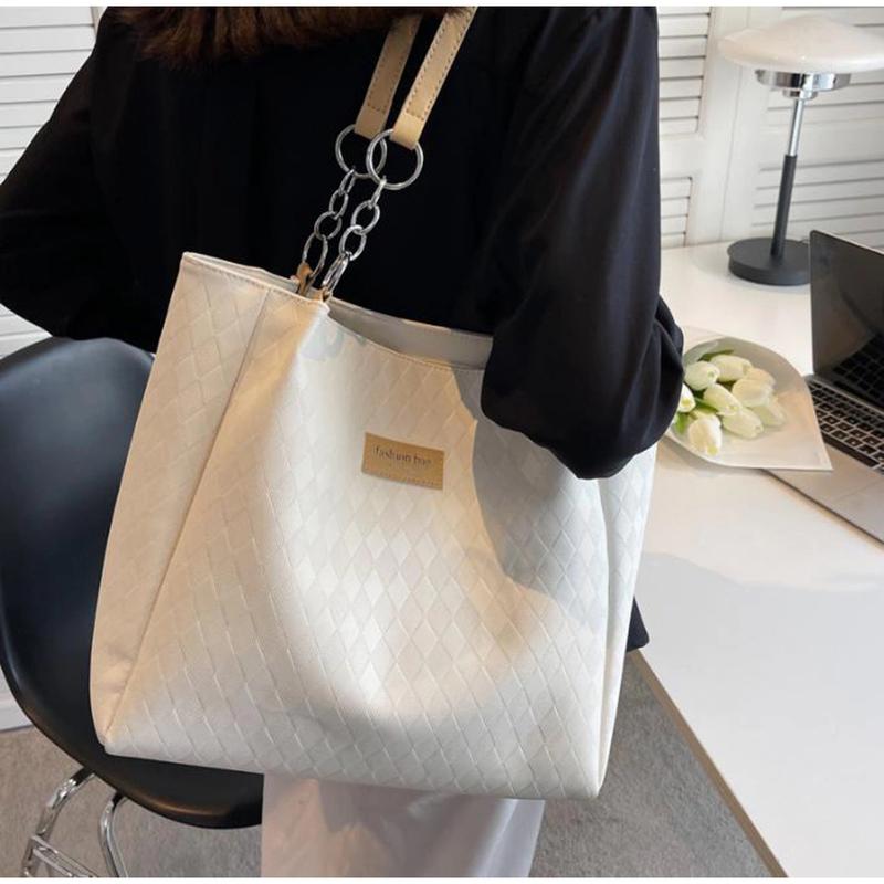 Product Introduction of Túi xách nữ túi tote túi công sở đeo vai kẹp nách dập vân ô trám thời trang Bag Tote 10