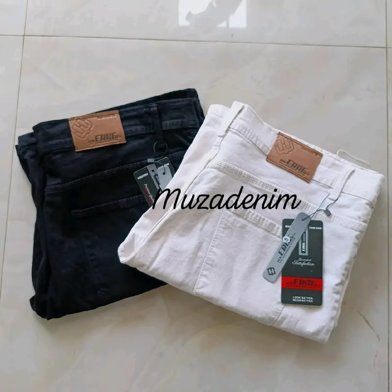 celana jeans pria pendek sobek putih distro bigsize 28sampai39 Santai Pas Blue 4