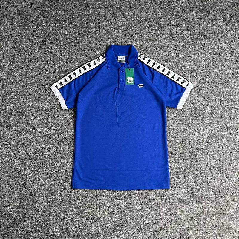 Acbst Co Kaos Polo Shirt Tapped Bear Logo Blue Electric Casual Pria 7