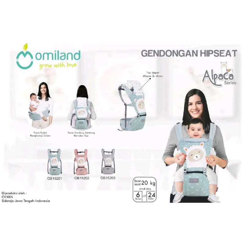 Omiland Gendongan Hipseat Alpaca Series 1