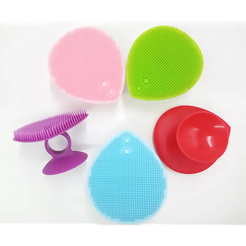 Bàn Chải Gội Đầu Bằng Silicon, 1 Cái, Để Tắm Cho Em Bé Trẻ Sơ Sinh, Silicon Mềm, Dành Cho Bé Trai Và Trẻ Em, Dụng Cụ Làm Sạch, Mini, Làm Đẹp, Làm Sạch Sâu 2