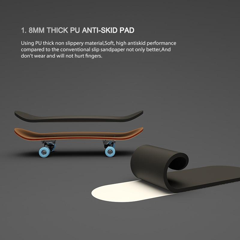 Finger SkateBoard Wooden Fingerboard Toy Professional Stents Finger Skate Set 0