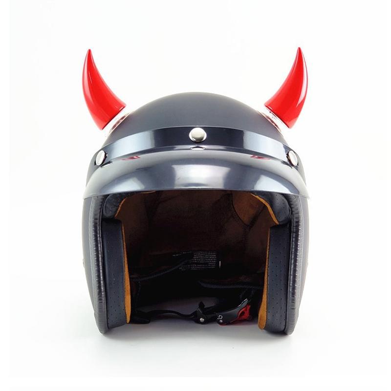 2Pcs Rubber Motorcycle Helmet Corner Horn Decoration Accessories with Suction Cup Soft Horn Headwear #469731 1