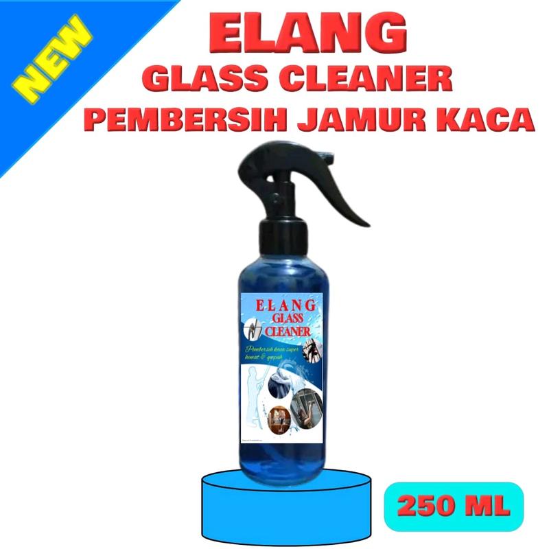 ELANG GLASS CLEANER CAIRAN PEMBERSIH KACA,Pembersih noda ringan dan jamur pada kaca spion mobil, kaca gedung, kaca kamar mandi,kaca jendela rumah Spray Kain 6