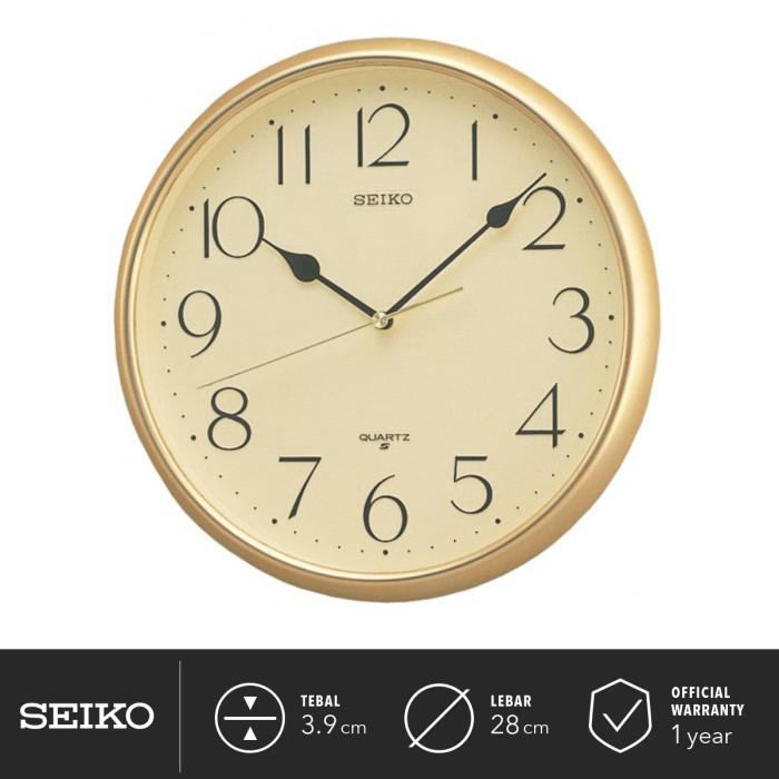 Gambar Jam Dinding Seiko Bulat QXA001 G Gold Original dari SEIKO Clocks Kota Administrasi Jakarta Barat Tokopedia