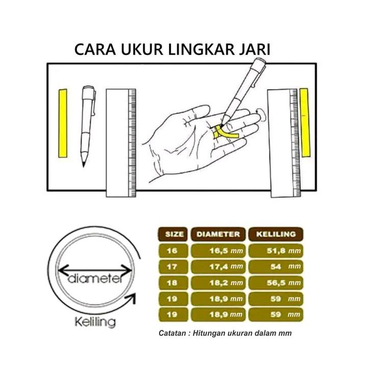 Product Introduction of Cincin Titanium Gold Bisa Ukir Nama Pria Wanita - Material 316L 0