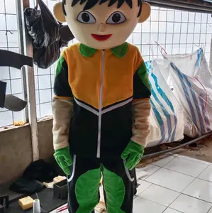 Kostum badut Boboiboy hijau