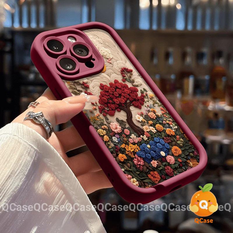Hoa Hoa Cổ Điển Hoa Hồng Mẫu Điện Thoại Thời Trang Tương Thích Với IPhone 11 13 16 15 12 14 Pro Max 6 6S 7 8 Plus X Xs Max XR 15 16 14 Plus SE 2020 Vỏ Bọc Mềm Mại Phía Sau