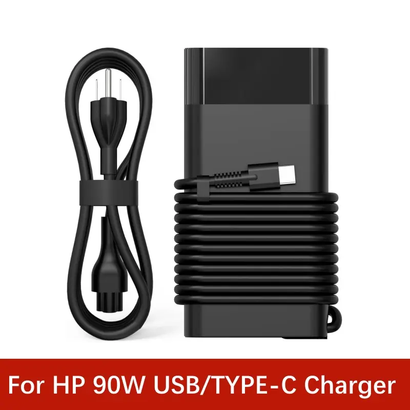 Pengecas Komputer Riba HP 90W USB C JENIS-C, Penyesuai Kuasa - TikTok ...