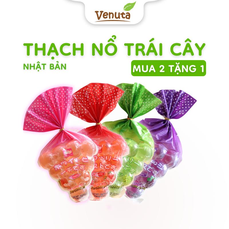 [MUA 2 TẶNG 1] Thạch nổ nhật bản Oishii Desu Venuta House - 280gr - Ăn Vặt Food thạch  tráng thạch