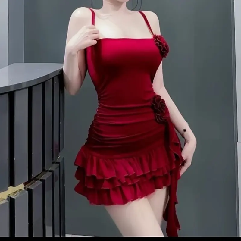 Body 2 hoa tua rua phối voan có quần 2