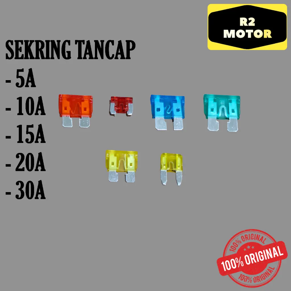 SEKRING FUSE TANCAP MOTOR MOBIL UNIVERSAL BESAR KECIL 5A 10A 15A 20A 30A MURAH AWET