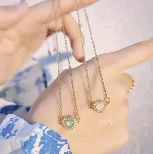 Kalung diamond tiny love 2 warna