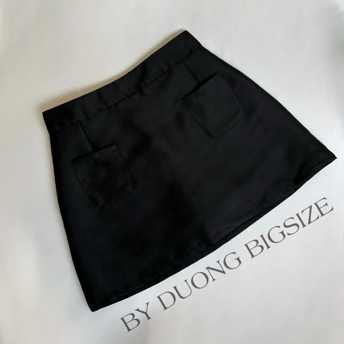 Chân váy chữ A tafta 2 túi BIGSIZE QCV01 - [BY DUONG BIGSIZE]