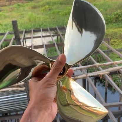 Kipas Perahu KND250 Full Modifikasi Mengkilat Kuningan Asli Kalimantan ...