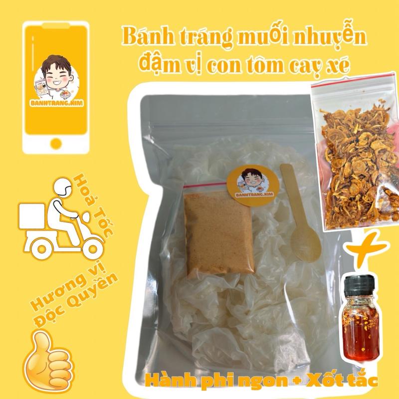Combo bánh tráng muối nhuyễn cao cấp ( có chay )