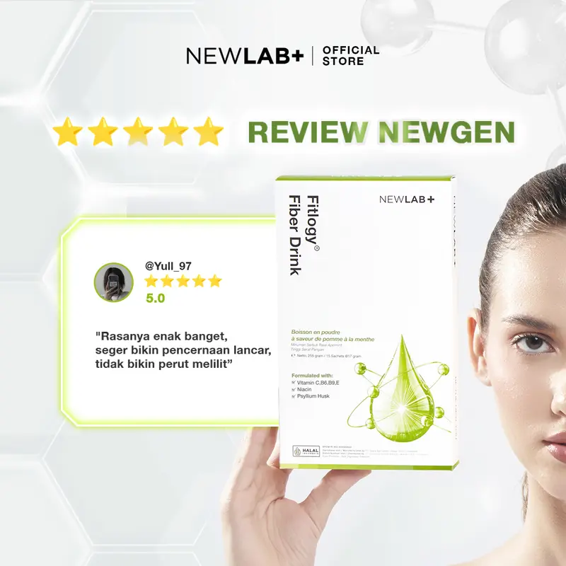 Newlab Fitlogy Drink Minuman Bubuk Rasa Apple Mint 2