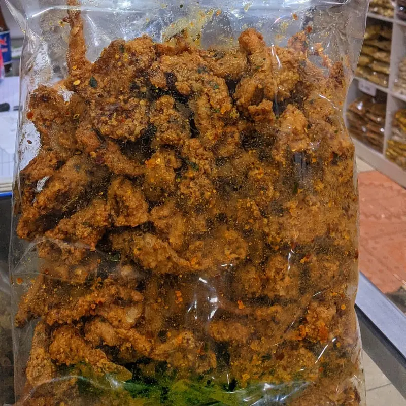 1KG Kulit Ayam Krispy BAM SNACK Rasa Original dan Pedas Daun jeruk Crispy cemilan Snacks Food Keripik 4
