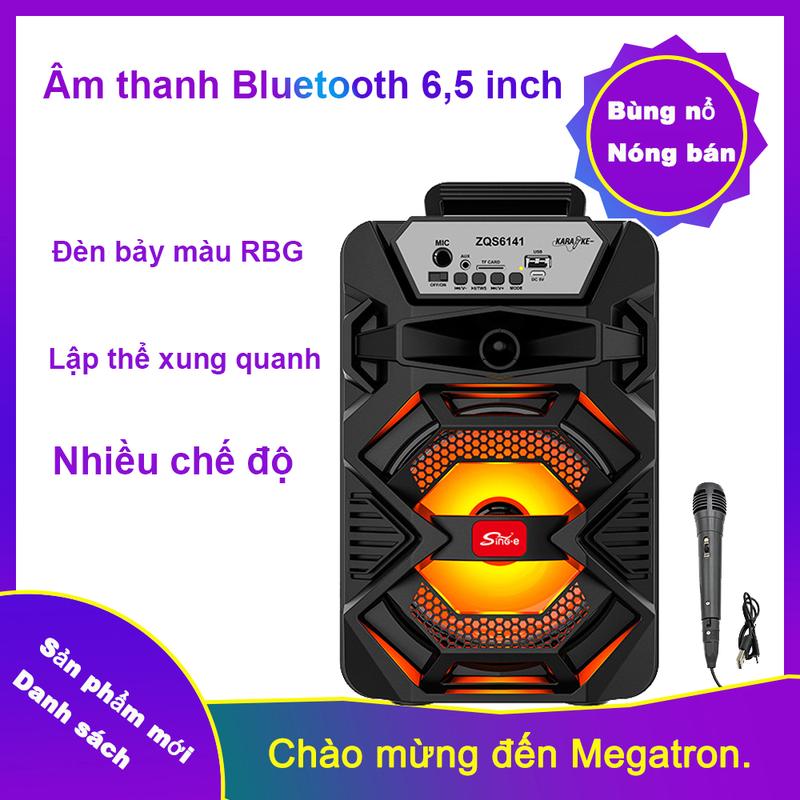 Loa Bluetooth 6,5 inch Âm lượng lớn Ngoài trời Portable Square Dance Subwoofer Trang chủ Microphone Ksong Âm thanh máy tính Củ Loa Nghe Nhạc