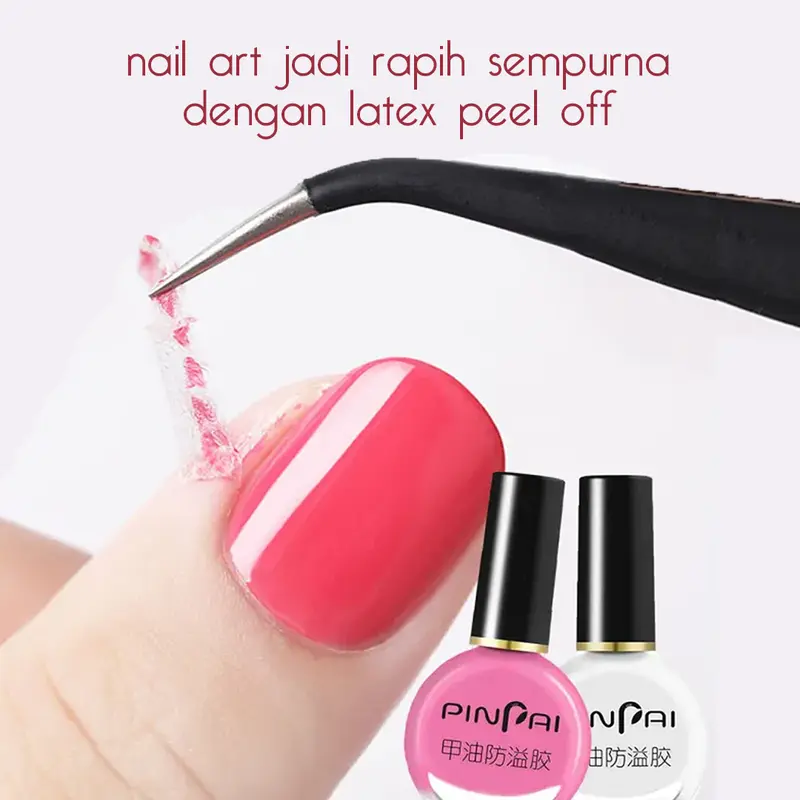 Liquid Tape Palisade Latex Peel Off / Nail Liquid Peel off Latex Pelindung Pinggir Kuku 15mL Art Kutek 1