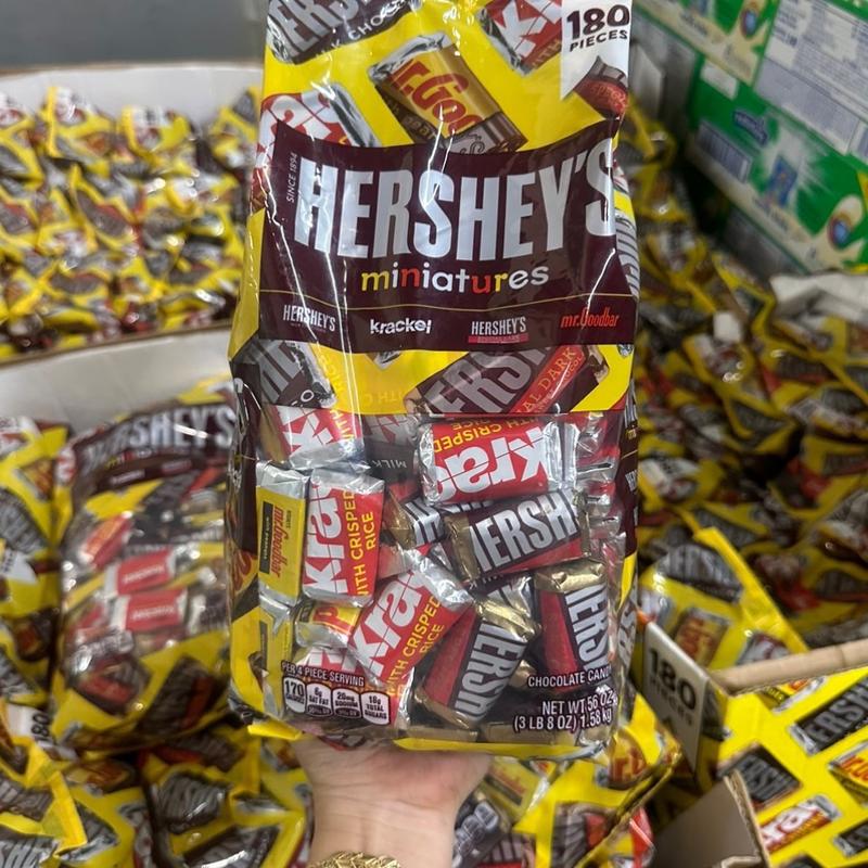 Kẹo socola Hershey's Miniatures Chocolate Túi Full 1.58kg - Có tách lẻ gram từ túi full 1,58kg 1