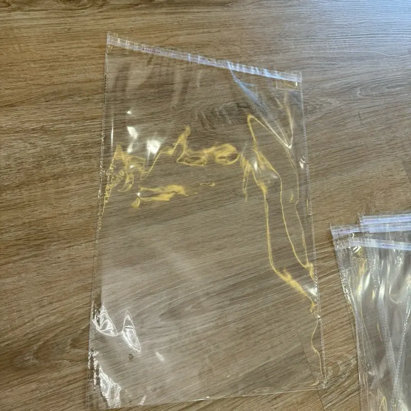 (1kg) Túi Nilon Keo Dán Miệng OPP Trong Suốt, Bọc Kiếng, Đóng Gói, Đựng Phụ Kiện, Quần Áo 3