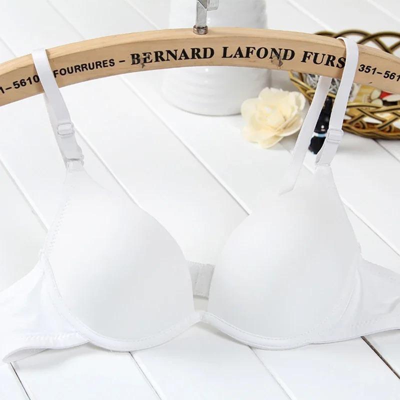 Product Introduction of Young Girl super push up Bra Student Underwear Small chest lingerine Young Girl Student bra full of pure cotton thin cup 12