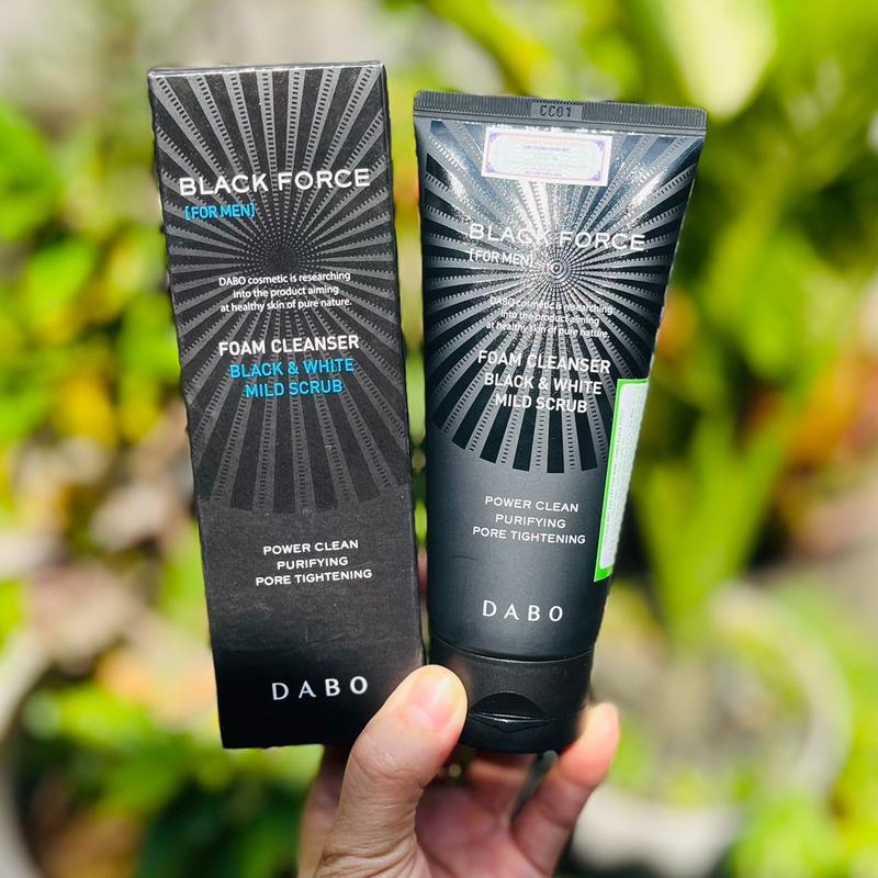 Sữa rửa mặt dành cho nam DABO BlacK Force 120ml, nhập khẩu Hàn Quốc