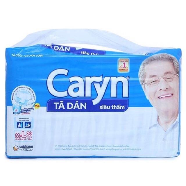 Bỉm người già, bỉm Caryn dán M- L ( tách lẻ cho mẹ đi sinh )