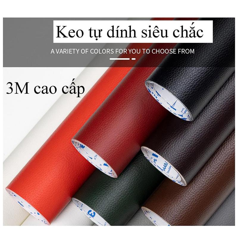 Miếng vải dán Da PU 3M cao cấp, siêu bền, dán ghế sofa, xe hơi, sửa mọi đồ nội thất bằng da