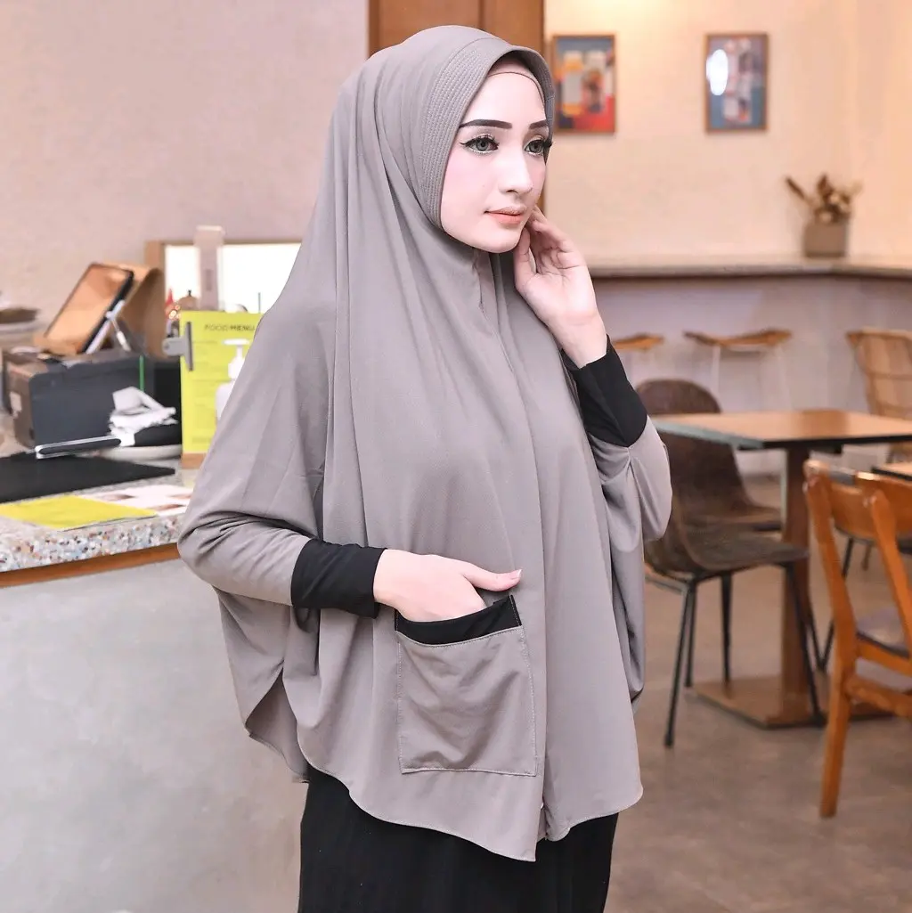 Hijab saku Bergo Lengan stella