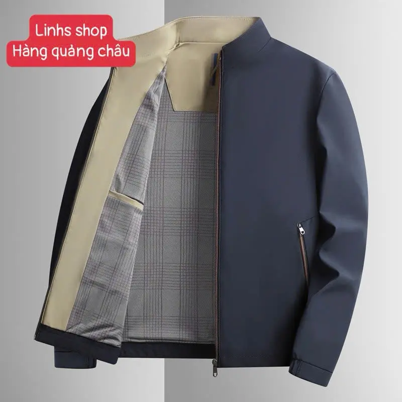 {Quang chau} Áo khoác cổ đứng trung niên mùa thu đông cho nam, bố, chồng CHẤT MÊM, MỊN/ Hàng loại 1 - Linhs shop