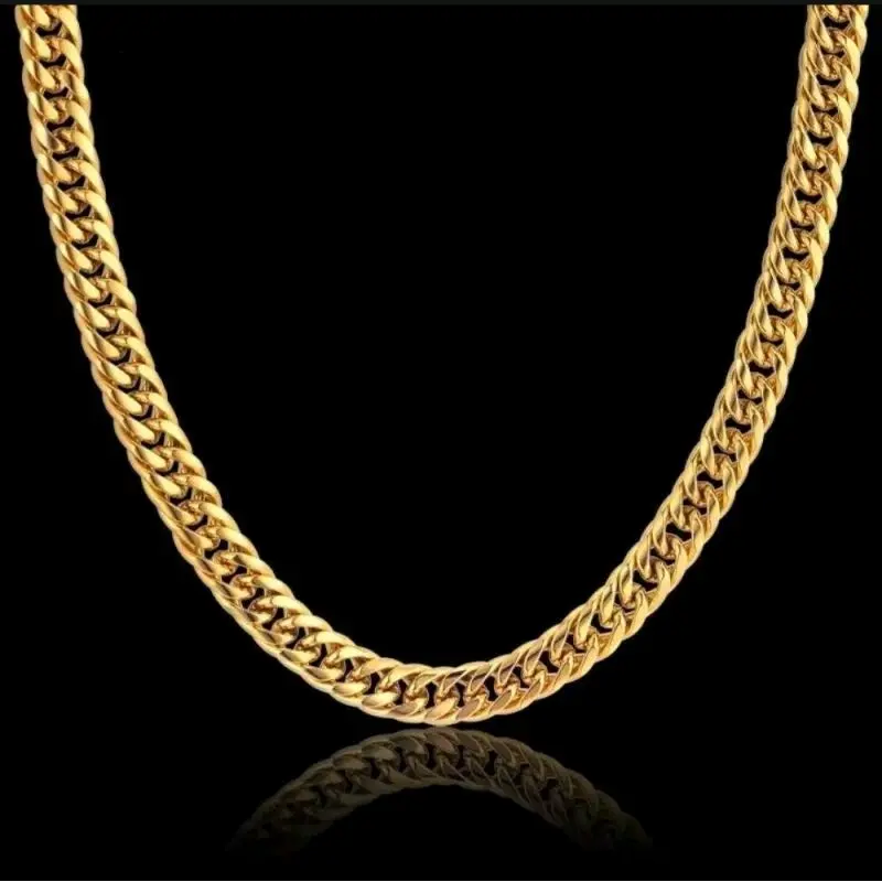 Kalung Titanium Rantai Sisik Naga - Panjang 45-50-60Cm - Jewellery gold emas silver 0