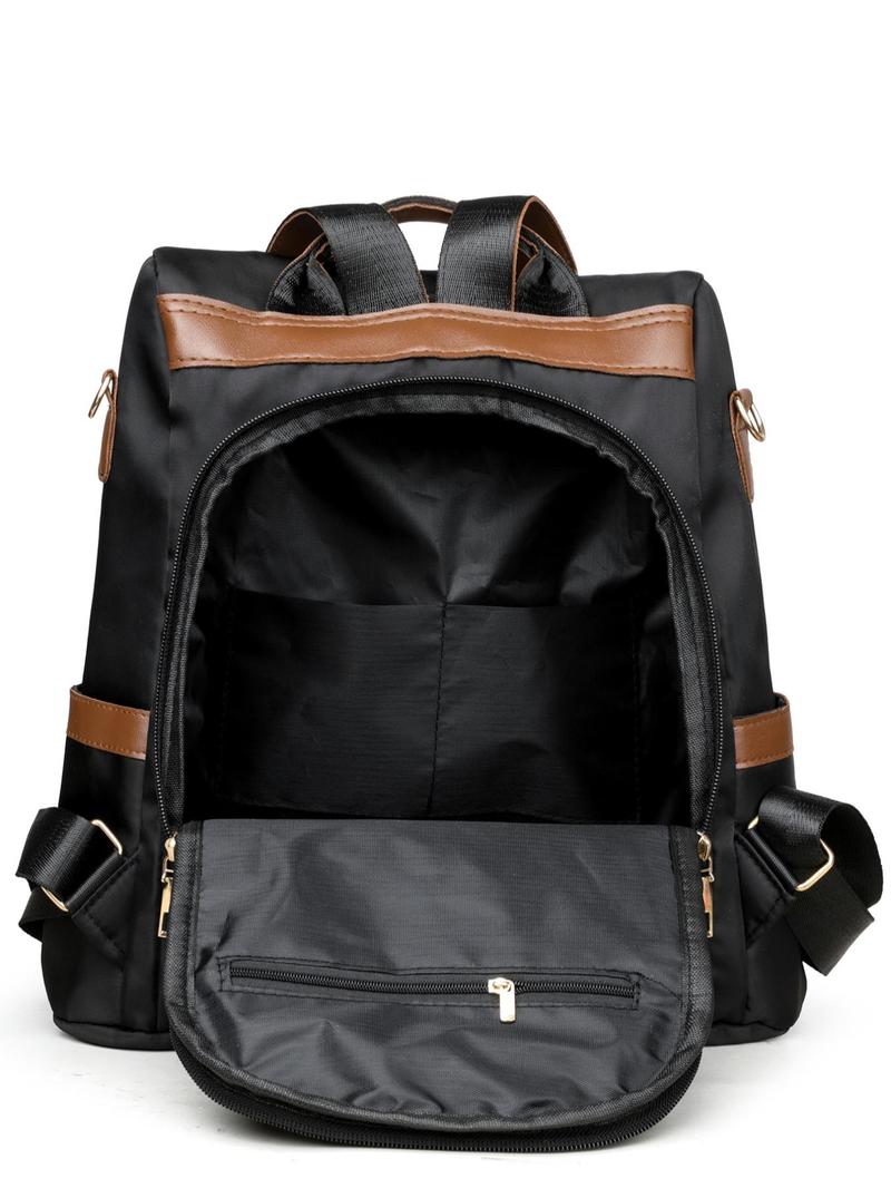 Product Introduction of Simple Casual Durable Backpack, Large Capacity Travel Backpack, School Bag, Portable Laptop Compartment Backpack for Women & Men 5