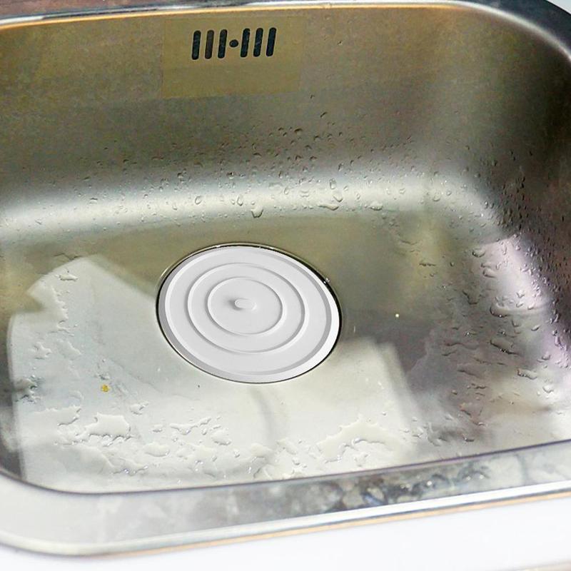 Product Introduction of Large Silicone Bathtub Stopper Leakage-proof Drain Cover Sink Hair Stopper Tub Flat Plug Stopper Bathroom Kitchen 11cm 4.3" 11