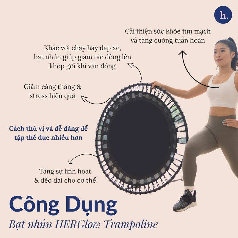 HERGlow - Trampoline Bạt nhún vận động giảm căng thẳng và đốt cháy calo tại nhà 2